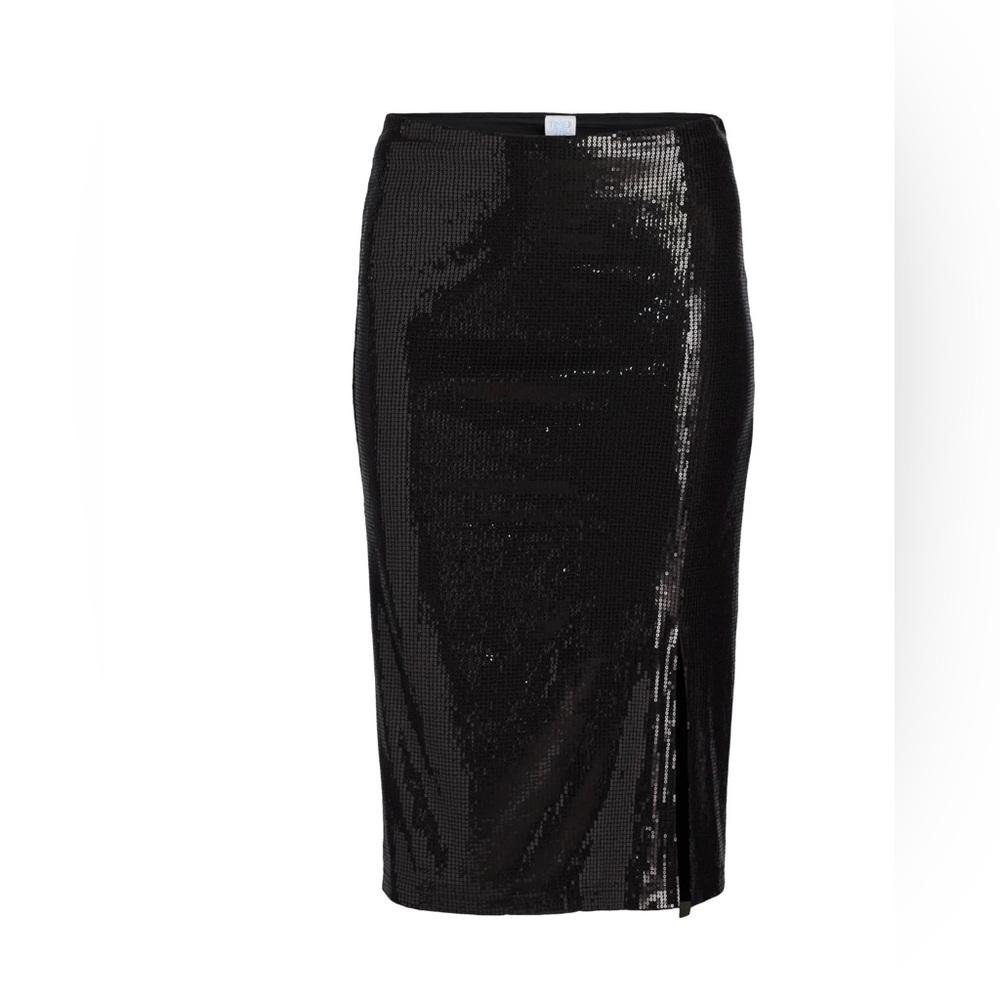 Time and Tru Women's Sequin Skirt with Side Slit, Sizes lg 12-14 - Picture 1 of 7